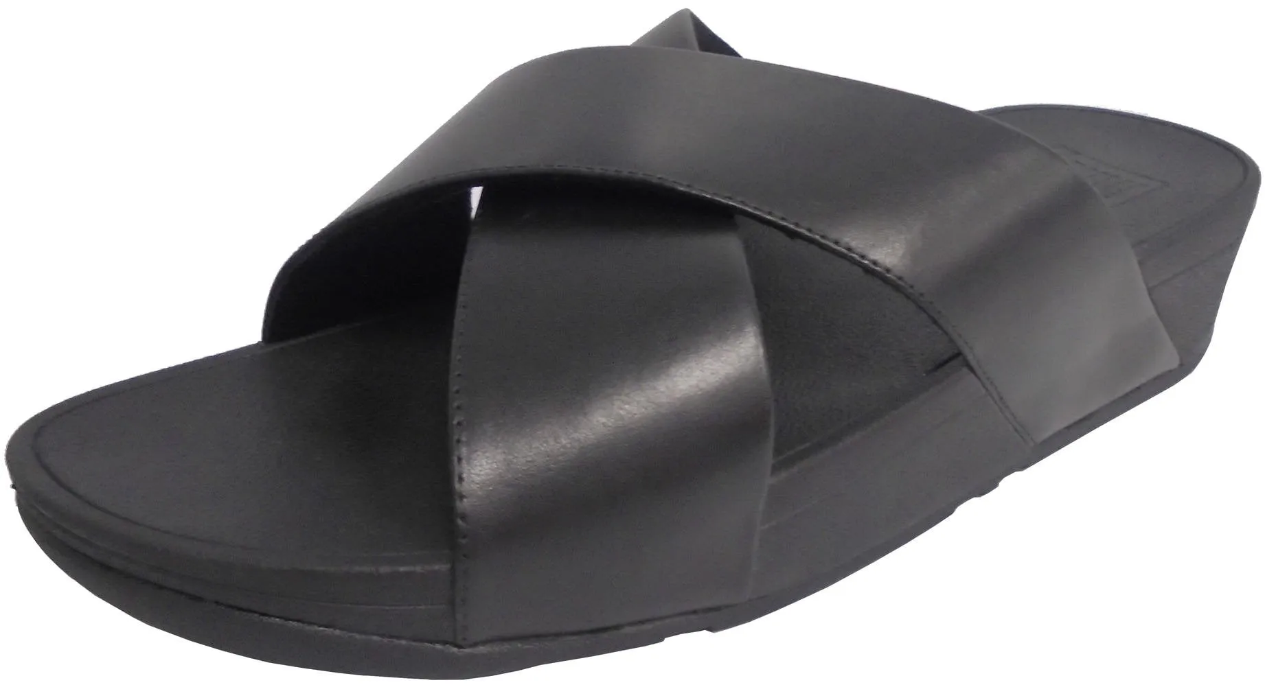 FitFlop Women's Lulu Cross Slide Sandals - Leather