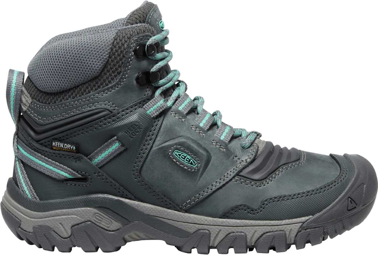 Keen Women's Ridgeflex Mid Waterproof Boot - Steel Grey / Porcelain