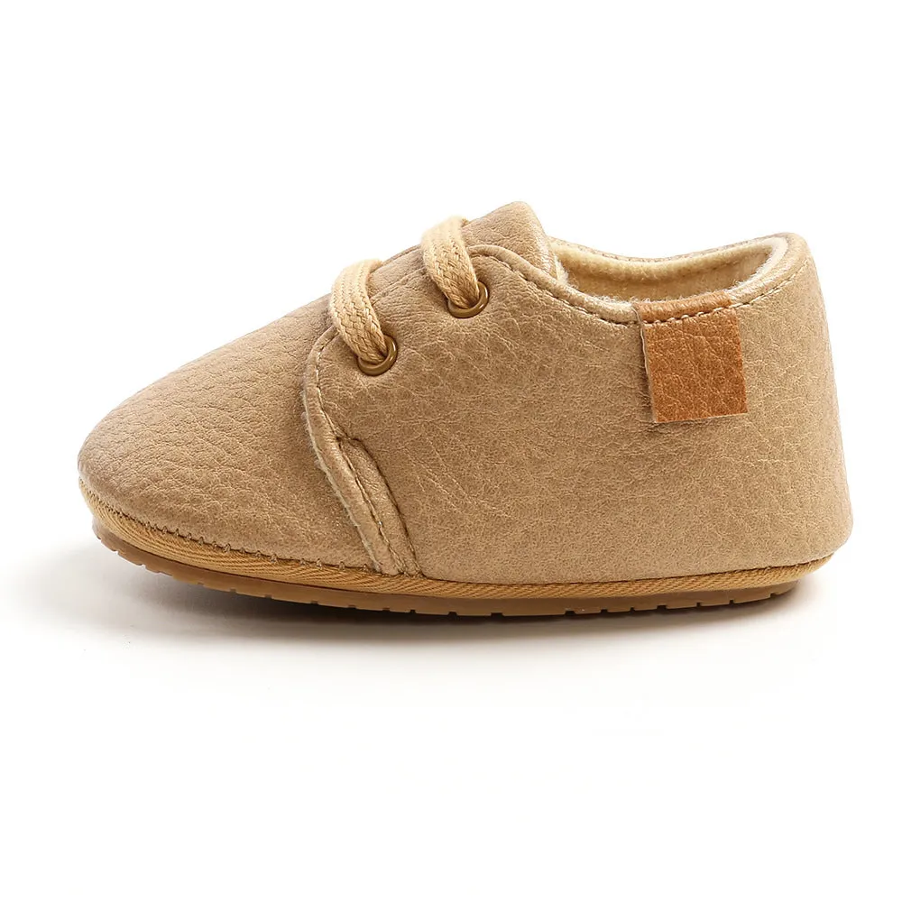 Luxury Soft Leather Rubber Sole Toddler Shoes - GlamzLife