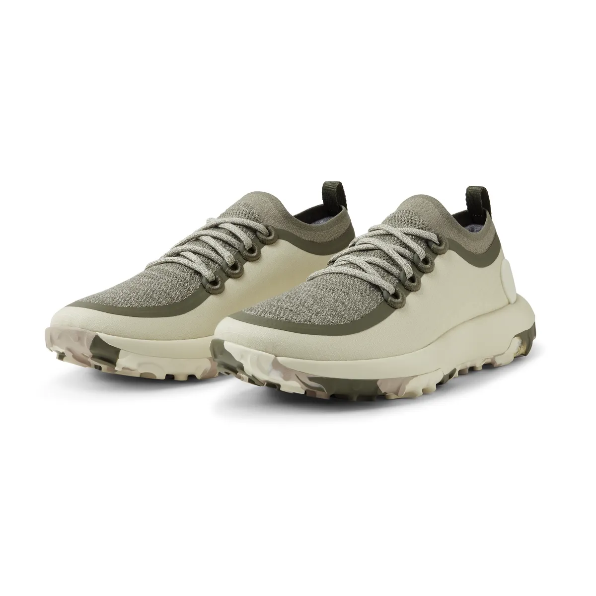 Men's Trail Runners - Stony Cream/Rugged Green (Stony Cream Sole)