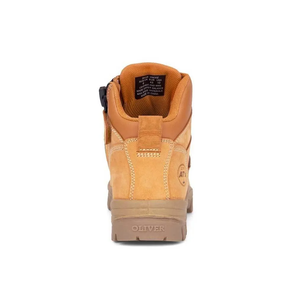 Oliver AT 45-630Z 130MM Zip Sided Composite Safety Toe Work Boots