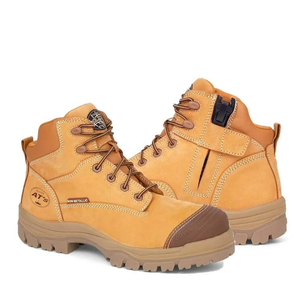 Oliver AT 45-630Z 130MM Zip Sided Composite Safety Toe Work Boots